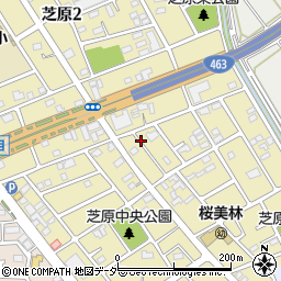 埼玉県さいたま市緑区芝原周辺の地図