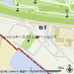 茨城県取手市取手甲周辺の地図