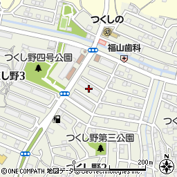 千葉県我孫子市つくし野3丁目19周辺の地図