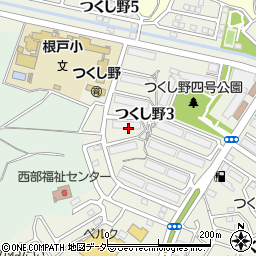 千葉県我孫子市つくし野3丁目13周辺の地図