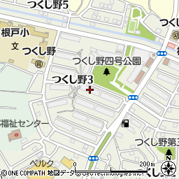 千葉県我孫子市つくし野3丁目11周辺の地図