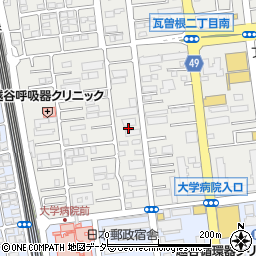 埼玉県越谷市瓦曽根2丁目11周辺の地図