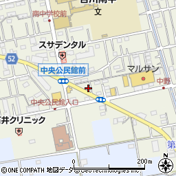 埼玉県吉川市中野47-7周辺の地図