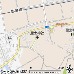 産士神社周辺の地図