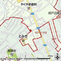 根戸井坂宅"akippa駐車場周辺の地図