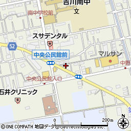 埼玉県吉川市中野47-4周辺の地図