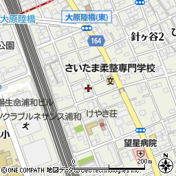 埼玉県さいたま市浦和区針ヶ谷周辺の地図
