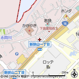 埼玉県狭山市下奥富639周辺の地図