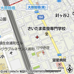 埼玉県さいたま市浦和区針ヶ谷周辺の地図