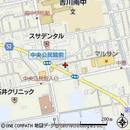 埼玉県吉川市中野47-6周辺の地図