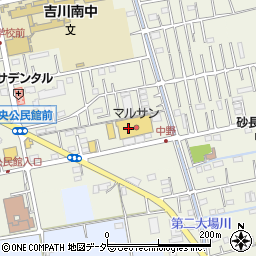 マルサン　吉川店周辺の地図