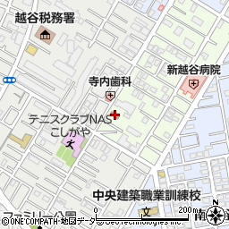 越谷柳田郵便局周辺の地図