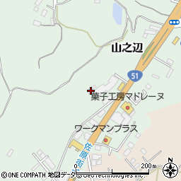 千葉県香取市山之辺25-16周辺の地図