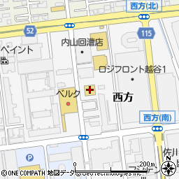 マツモトキヨシ越谷西方店周辺の地図