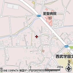 埼玉県狭山市下奥富周辺の地図