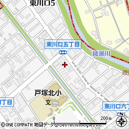 エクレール東川口周辺の地図