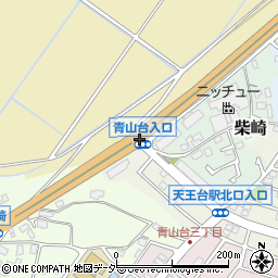 青山台入口周辺の地図