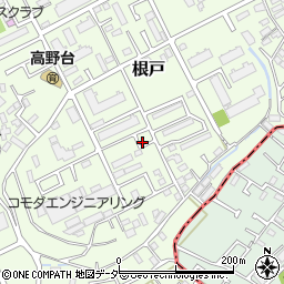 千葉県柏市根戸周辺の地図