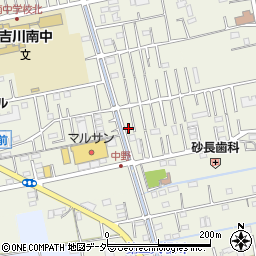 埼玉県吉川市中野114-5周辺の地図