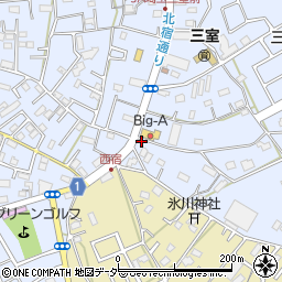 埼玉県さいたま市緑区三室1524-1周辺の地図