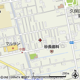 埼玉県吉川市中野106周辺の地図