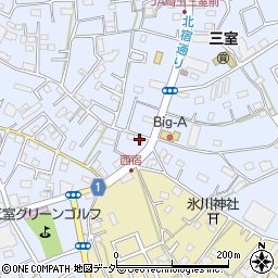埼玉県さいたま市緑区三室1343周辺の地図