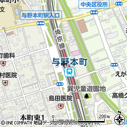 チョキペタ　与野本町店周辺の地図