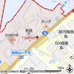 松屋狭山店周辺の地図