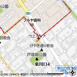 犬ごころ東川口店周辺の地図