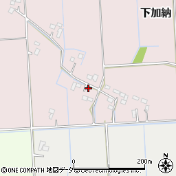 茨城県稲敷郡河内町下加納247-1周辺の地図