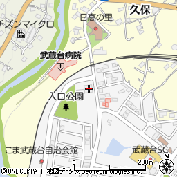 埼玉県日高市武蔵台1丁目34-1周辺の地図
