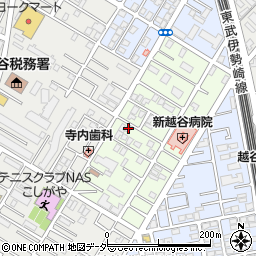 埼玉県越谷市元柳田町5-4周辺の地図