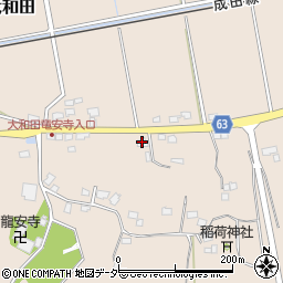 千葉県成田市大和田606周辺の地図