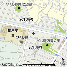 千葉県我孫子市つくし野3丁目16周辺の地図