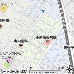 埼玉県越谷市元柳田町4周辺の地図