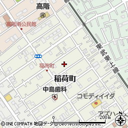 埼玉県川越市稲荷町周辺の地図