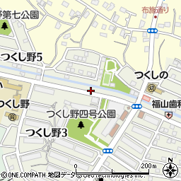 千葉県我孫子市つくし野5丁目1周辺の地図