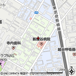 ゆみ薬局越谷店周辺の地図