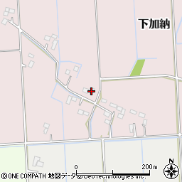 茨城県稲敷郡河内町下加納249-1周辺の地図
