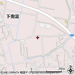 埼玉県狭山市下奥富1167周辺の地図