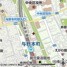 倉持駐輪場周辺の地図