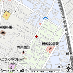 埼玉県越谷市元柳田町3-25周辺の地図