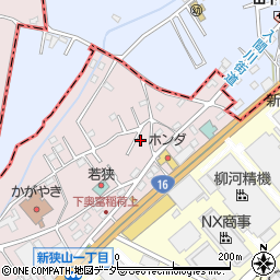 埼玉県狭山市下奥富672周辺の地図