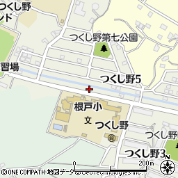 千葉県我孫子市つくし野5丁目6周辺の地図