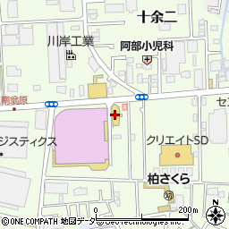 千葉トヨタ自動車柏十余二店周辺の地図