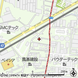 千葉県流山市駒木579周辺の地図