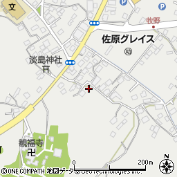 千葉県香取市牧野周辺の地図