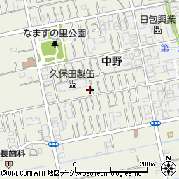 埼玉県吉川市中野161-4周辺の地図