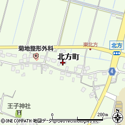 茨城県龍ケ崎市北方町613周辺の地図