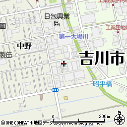 博進吉川工場周辺の地図
